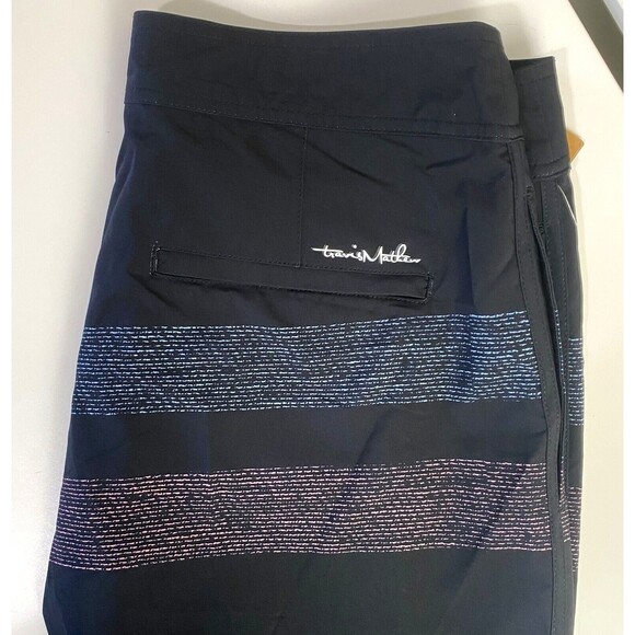 Travis Mathew Men's "Al Carbon" Boardshorts Black Swim Size 42 NWT $90 - Picture 5 of 8